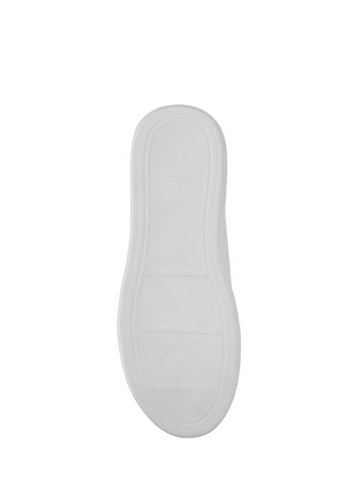 Beyaz Kadın Deri Sneaker - Görsel 6