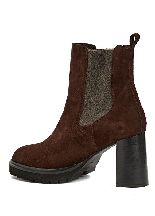 Acı Kahve Kadın Deri Bot - Görsel 4