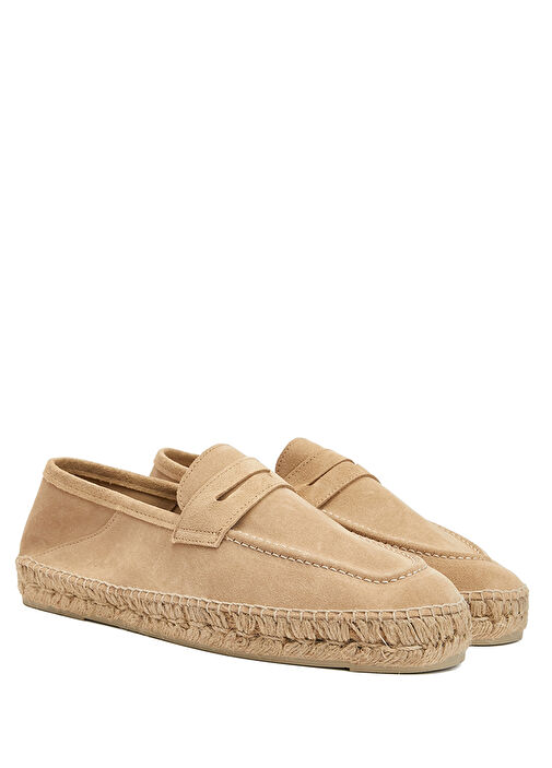 Bej Erkek Süet Loafer - Görsel 3