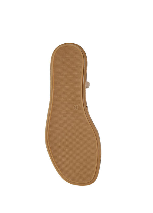 Bronz Kadın Deri Sandalet - Görsel 6