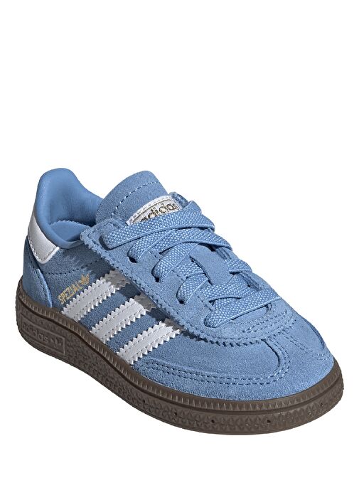 Handball Spezial Mavi Çocuk Deri Sneaker - Görsel 3