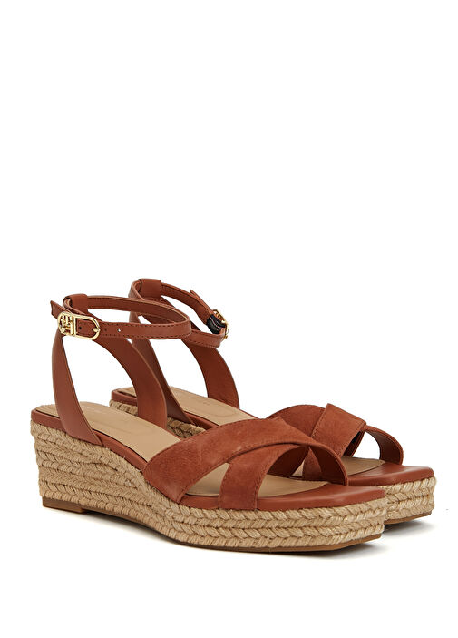 Kahverengi Kadın Deri Espadril - Görsel 3