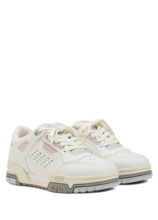 Onyx Pembe Beyaz Kadın Deri Sneaker - Görsel 3