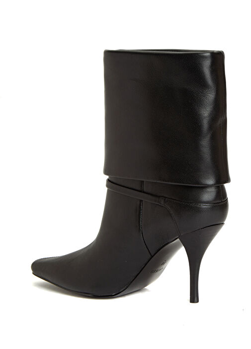 Siyah Kadın Deri Bot - Görsel 4