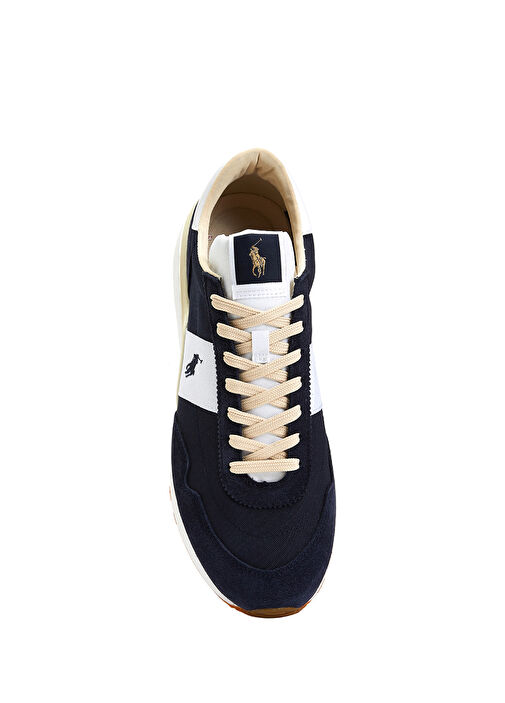 Lacivert Logolu Deri Erkek Sneaker - Görsel 5