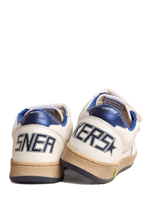 Ball Star Mavi Beyaz Çocuk Deri Sneaker - Görsel 5