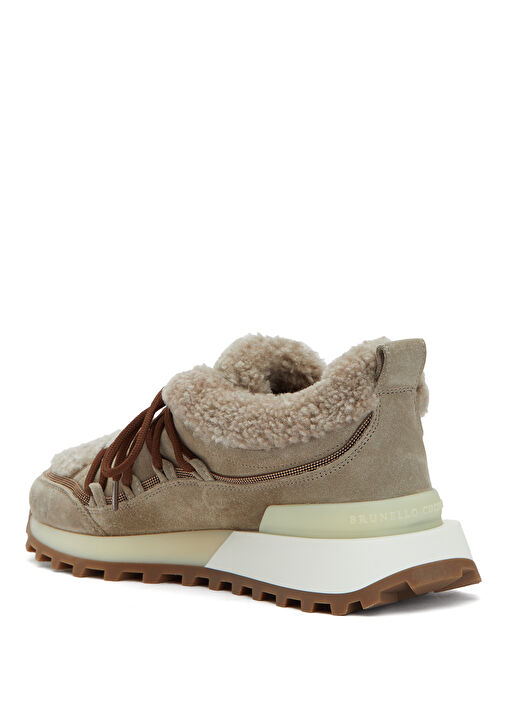 Vizon Kadın Süet Sneaker - Görsel 4