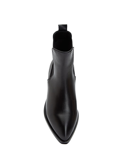 Siyah Kadın Deri Bot - Görsel 5