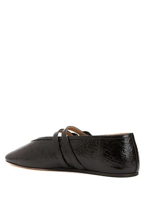 Claudia Siyah Deri Babet - Görsel 4