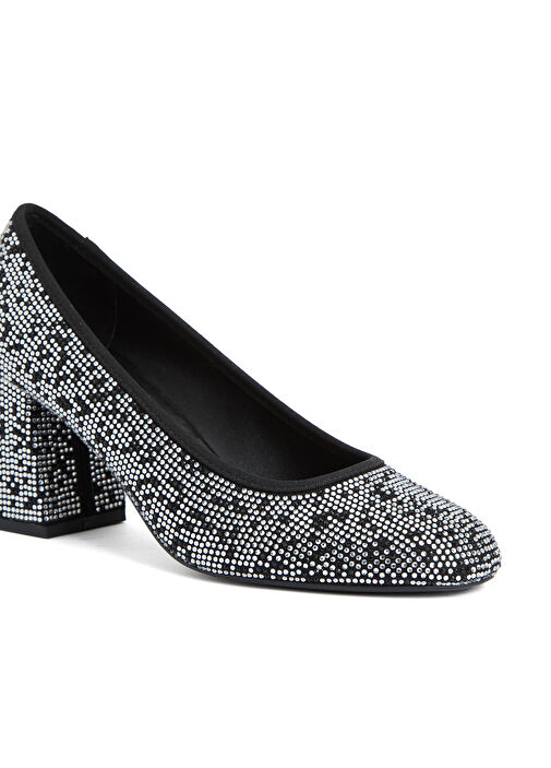 Silver Taşlı Topuklu Ayakkabı - Görsel 7