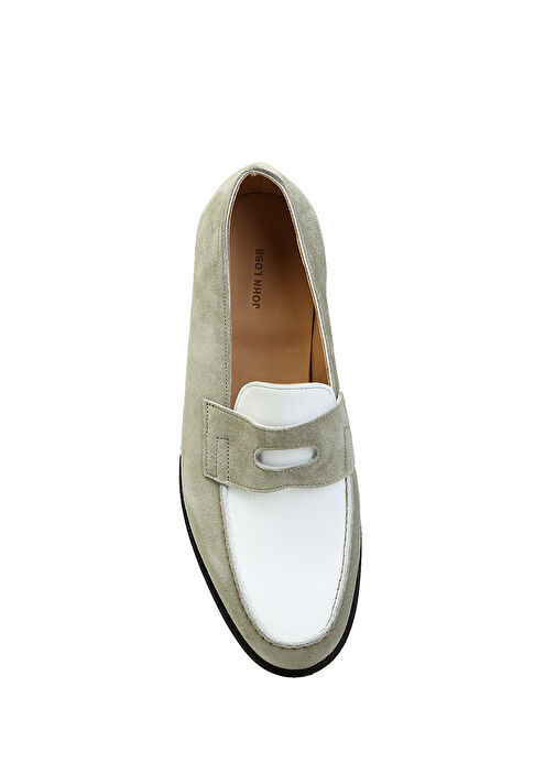Silver Beyaz Erkek Deri Loafer - Görsel 5