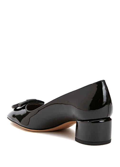 Mara Siyah Deri Topuklu Ayakkabı - Görsel 4
