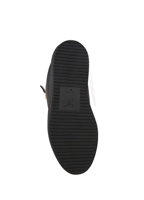 Siyah Erkek Deri Sneaker - Görsel 6