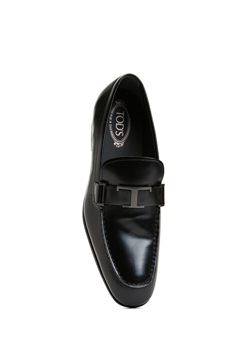 Siyah Erkek Deri Loafer - Görsel 5