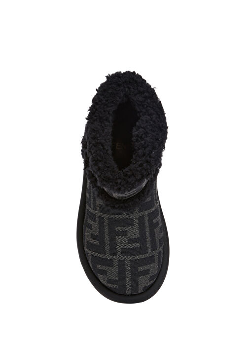 Siyah Gri Logo Desenli Unisex Çocuk Bot - Görsel 5