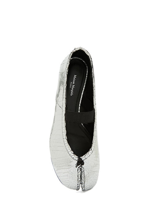 Tabi Siyah Silver Deri Babet - Görsel 5