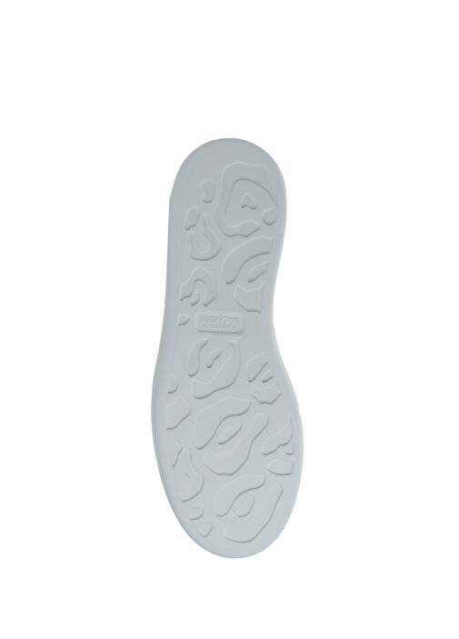 Oversized Beyaz Kadın Deri Sneaker - Görsel 7