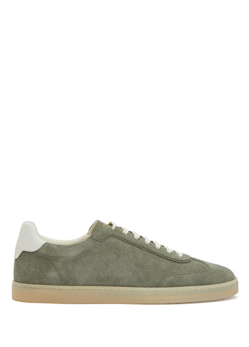Brunello Cucinelli Yeşil Brunello Cucinelli Süet Erkek Sneaker