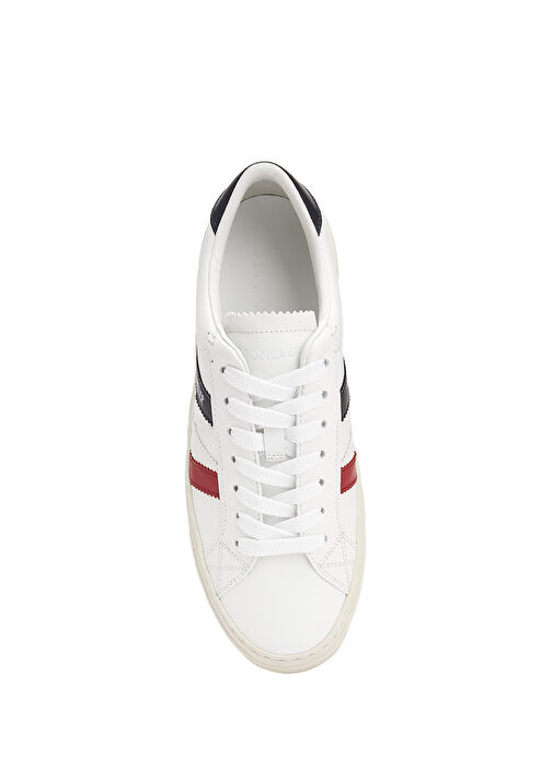 Moncler Monaco 2 Beyaz Erkek Deri Sneaker - Görsel 5
