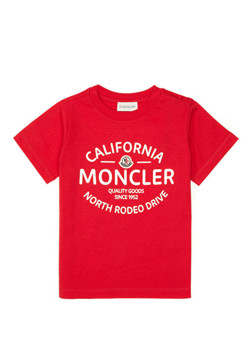 Mens red moncler t shirt online