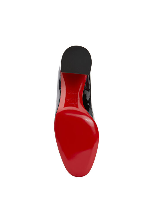 Miss Sab Lacivert Deri Topuklu Ayakkabı - Görsel 6