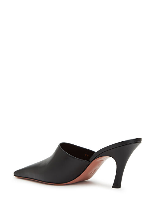 Jamie Siyah Kadın Deri Terlik - Görsel 4