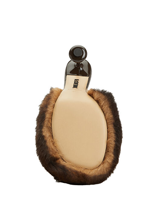 Toy Kahverengi Shearling Deri Topuklu Ayakkabı - Görsel 6