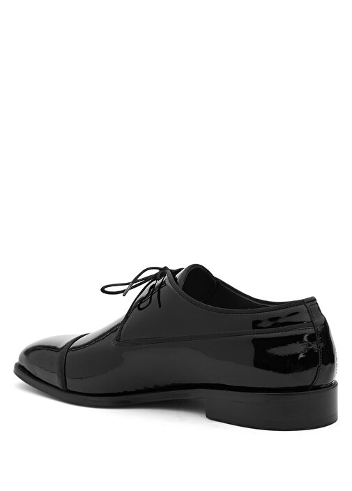 Siyah Deri Smokin Ayakkabısı - Görsel 9