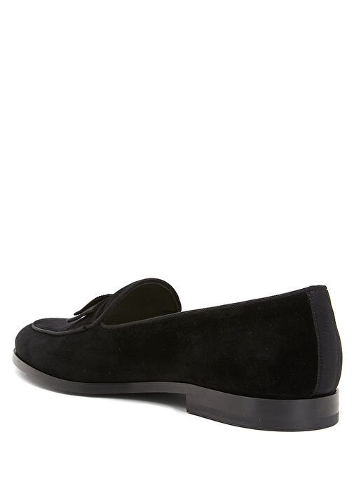 Siyah Logo Bantlı Erkek Loafer - Görsel 4