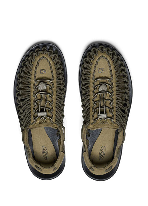 Uneek Siyah Yeşil Erkek Sandalet - Görsel 5