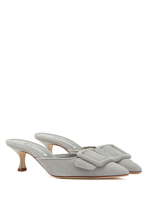 Maysale Lacivert Kadın Süet Terlik - Görsel 3