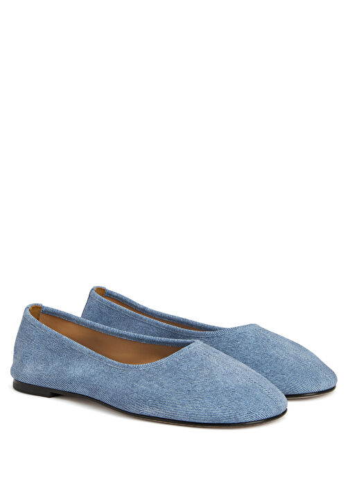 Balla Denim Dokulu Deri Babet - Görsel 3