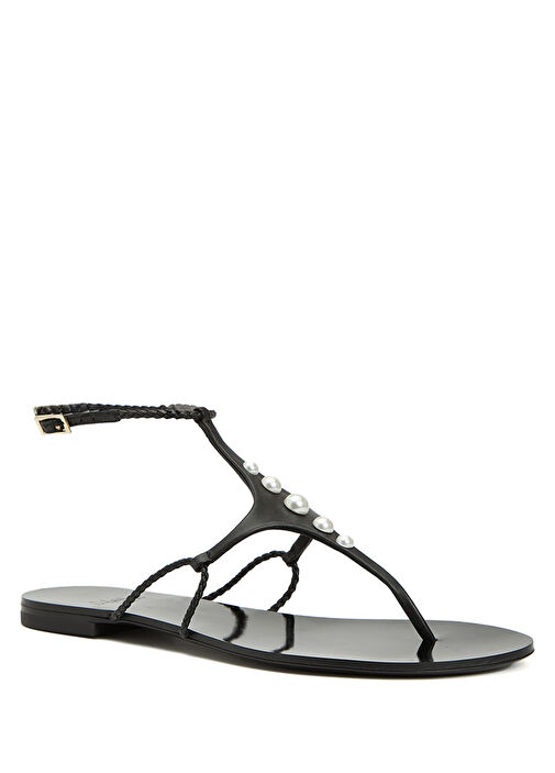 Ibis Siyah Kadın Deri Sandalet - Görsel 3