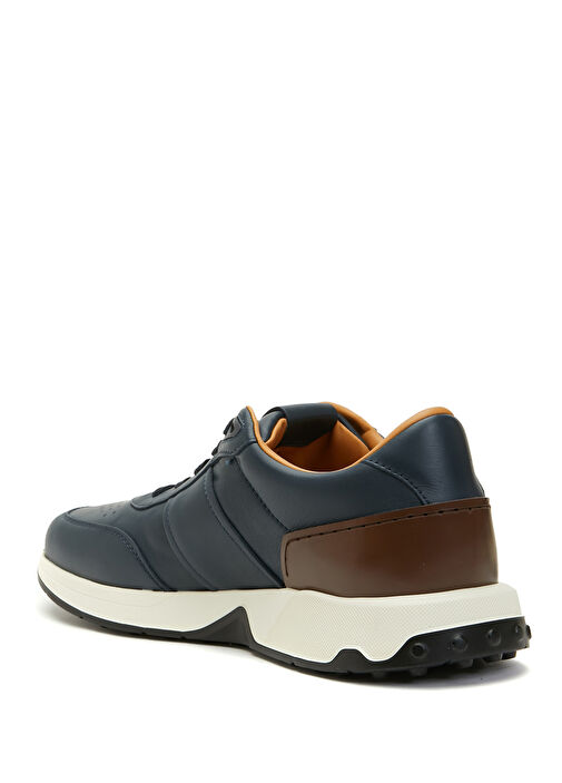 Lacivert Erkek Deri Sneaker - Görsel 4