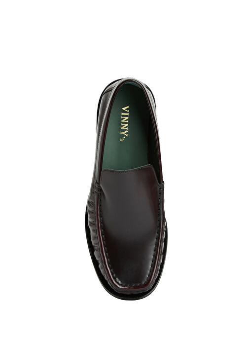 Bordo Erkek Deri Loafer - Görsel 5
