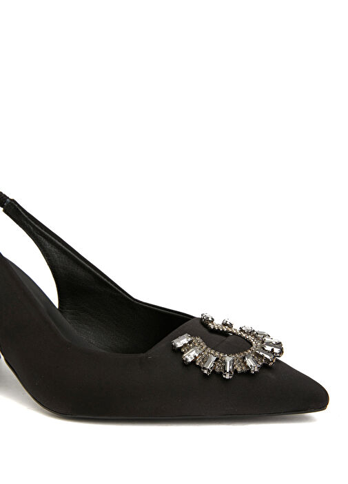 Divarese Divarese Siyah Saten Topuklu Ayakkabı Beymen'de! Siyah - 7. görsel