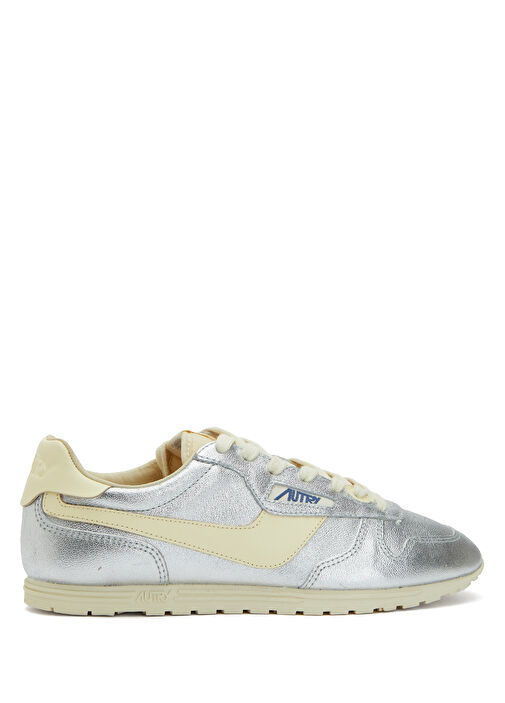 Windspin Silver Ekru Kadın Deri Sneaker - Görsel 2