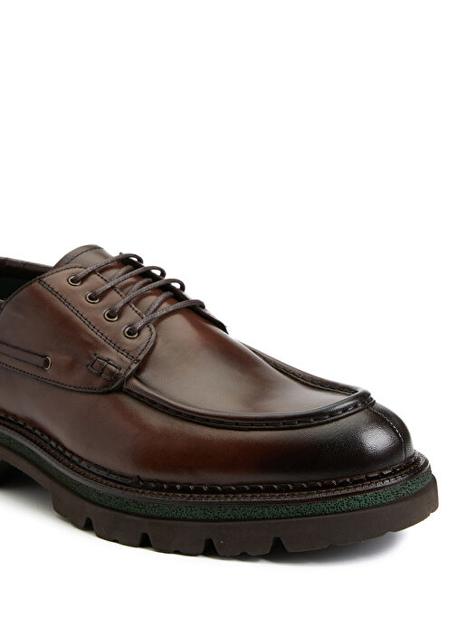 Kahverengi Erkek Deri Ayakkabı - Görsel 7