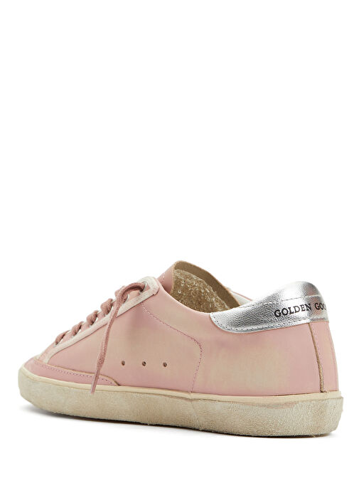 Super-Star Pembe Kadın Deri Sneaker - Görsel 4