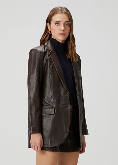 Dark Brown Leather Jacket