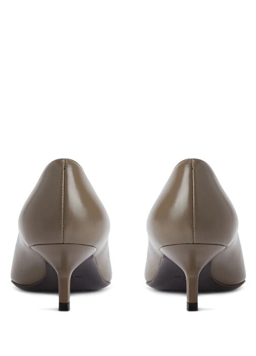 Vizon Deri Topuklu Ayakkabı - Görsel 4