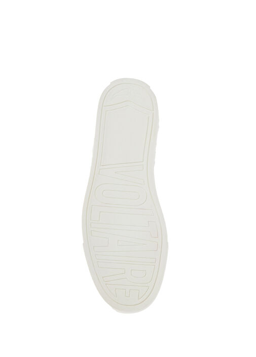 Silver Logo Detaylı Kadın Deri Sneaker - Görsel 6