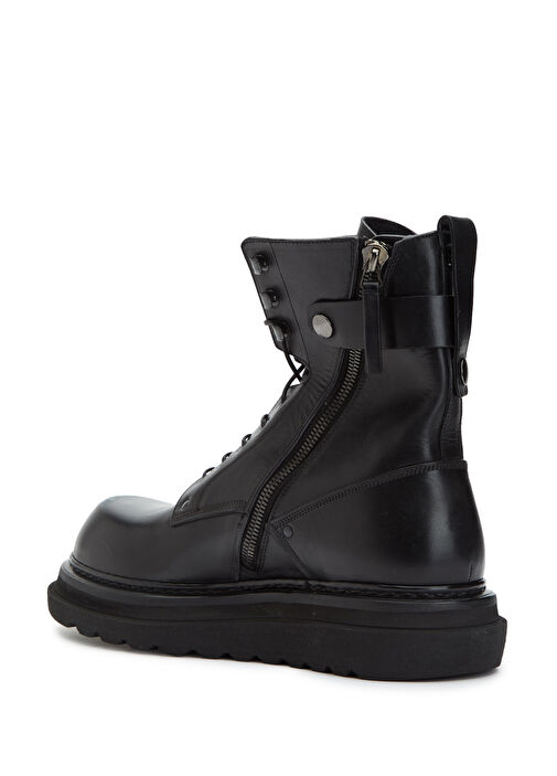 Elba Siyah Erkek Deri Bot - Görsel 4