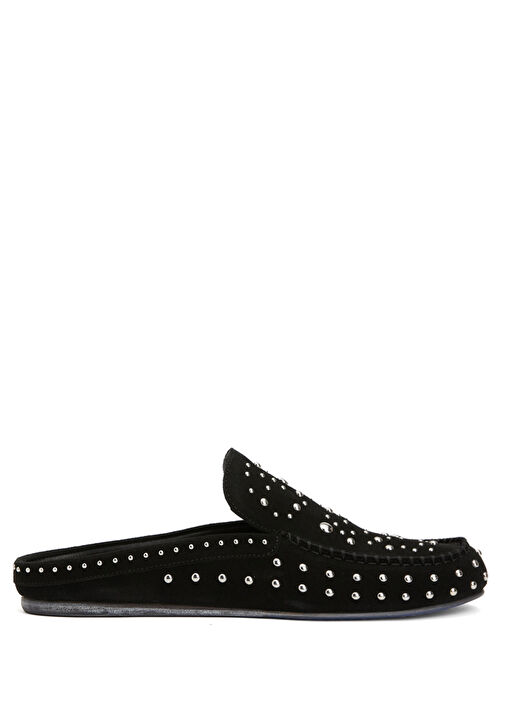 Siyah Kadın Süet Terlik - Görsel 2