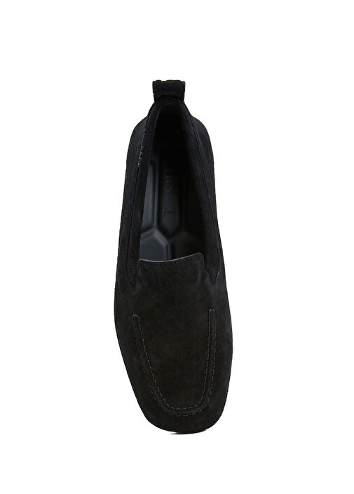 Siyah Logo Detaylı Erkek Deri Driver - Görsel 5