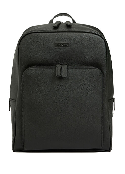 Siyah Logolu Erkek Sırt Çantası