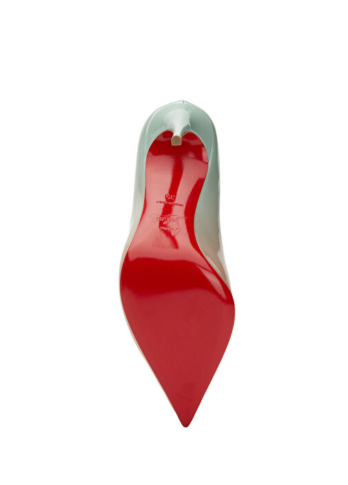 Hot Chick Mercan Turkuaz Deri Stiletto - Görsel 6