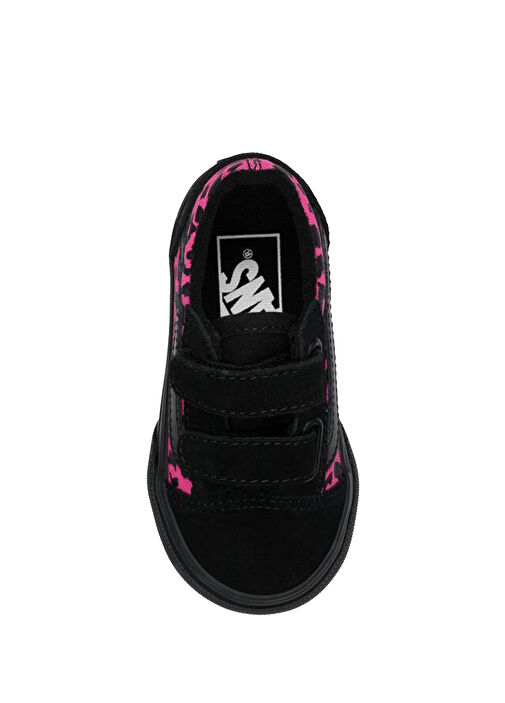 Old Skool V Pembe Siyah Unisex Çocuk Deri Sneaker - Görsel 3