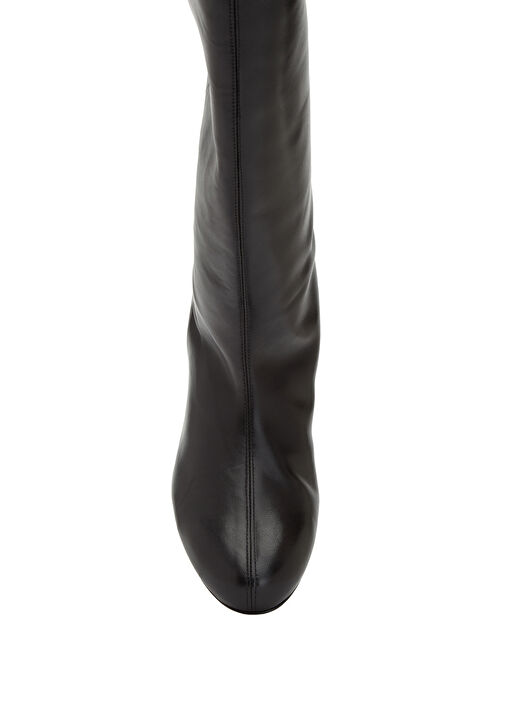 Siyah Kadın Deri Çizme - Görsel 5