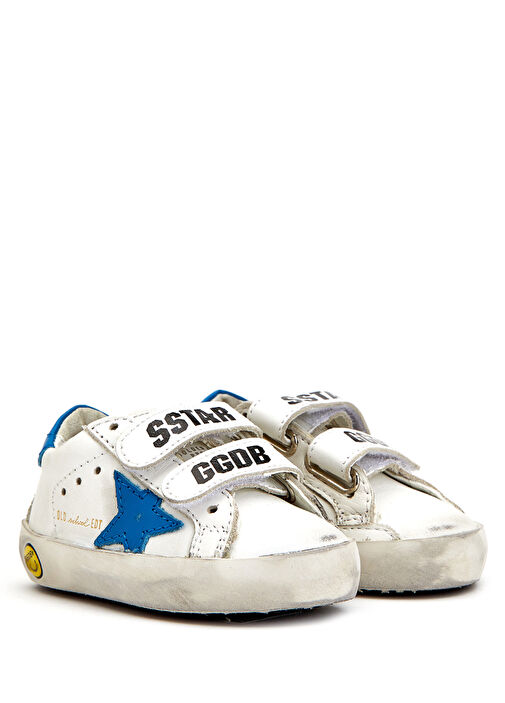 Old School Mavi Beyaz Unisex Çocuk Sneaker - Görsel 3